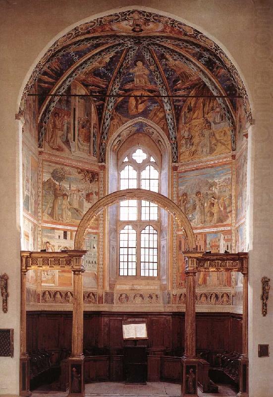 View of the main apsidal chapel dfg, GOZZOLI, Benozzo